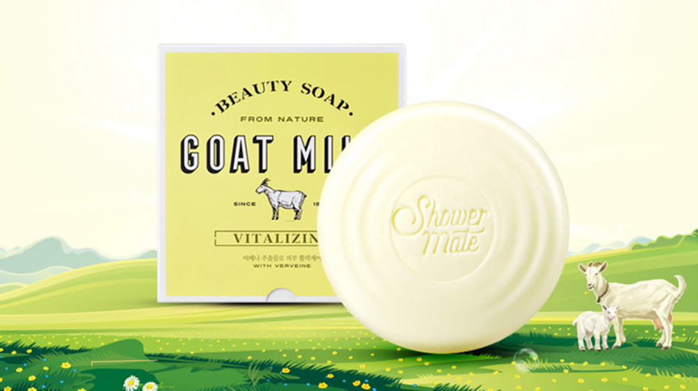 Showermate New Goat Milk Soap Verbena, 90g, 12 Bars