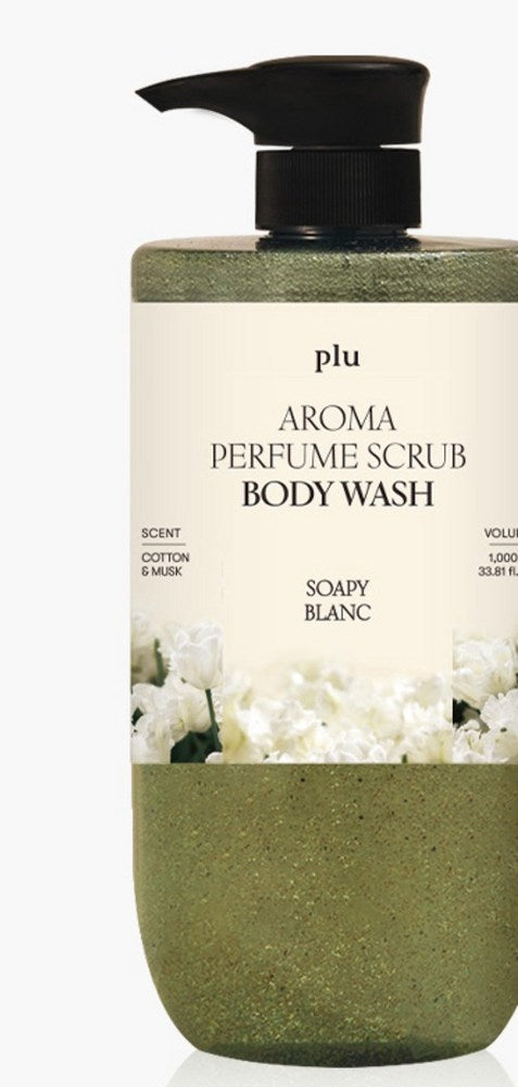 Plu Aroma Perfume Scrub Body Wash, Sophie Blanc, 1L, 2 Bottles