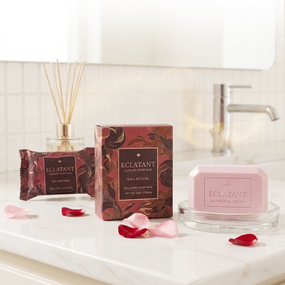 Eclatant Bellier Floral Musk Perfume Soap 10 Bars, 80g Each