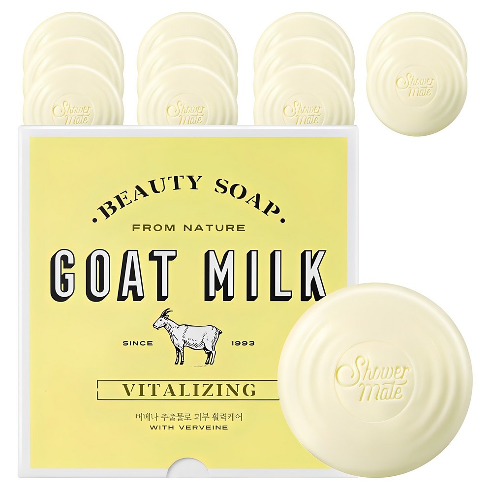 Showermate New Goat Milk Soap Verbena, 90g, 12 Bars