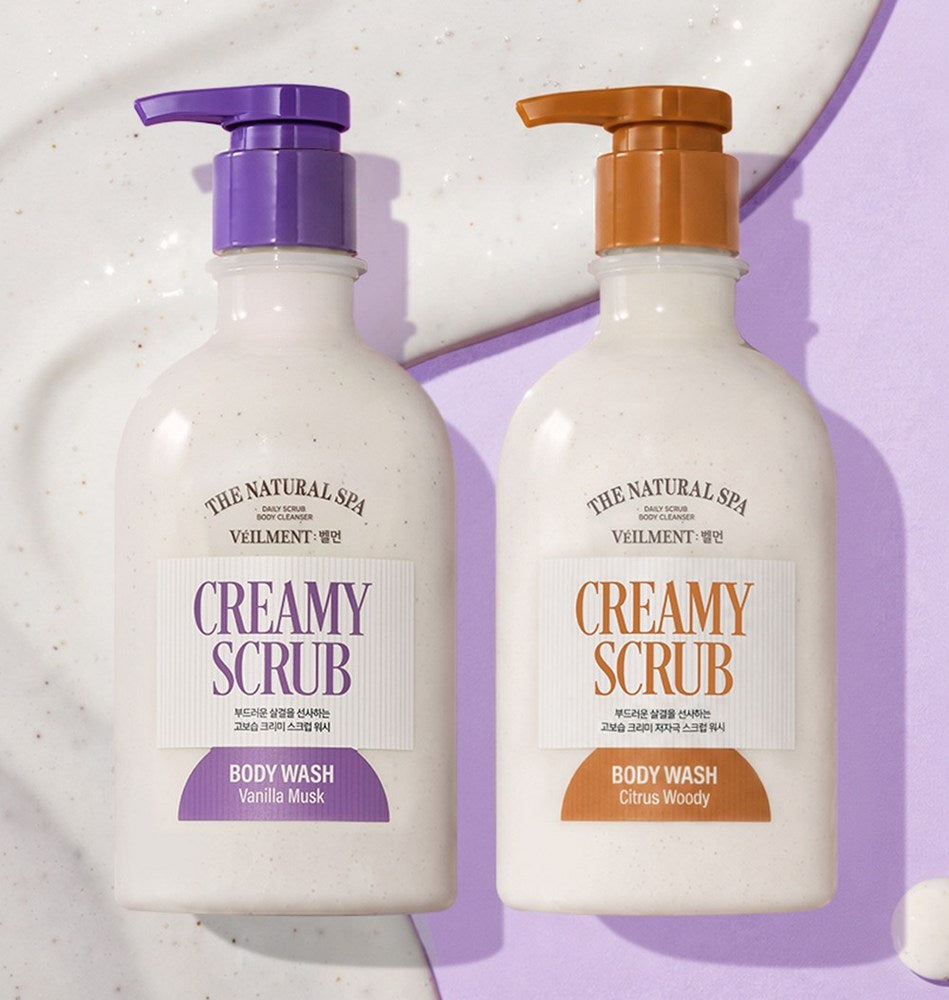 Belmeon On the Body Natural Spa Creamy Scrub Body Wash, 600ml