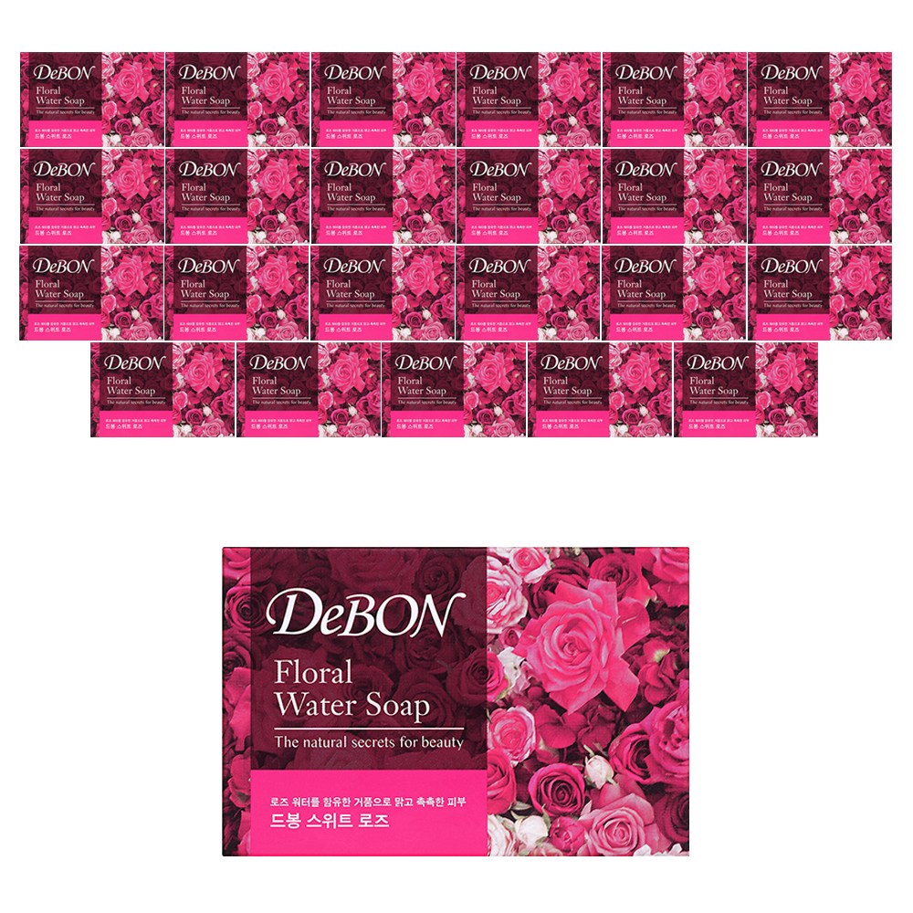 DeBong Sweet Rose Soap, 100g, 24 Bars