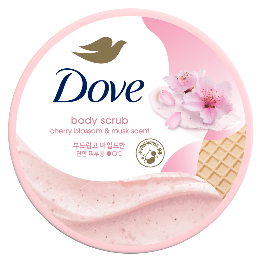 Dove Body Scrub Cherry Blossom and Musk 298g