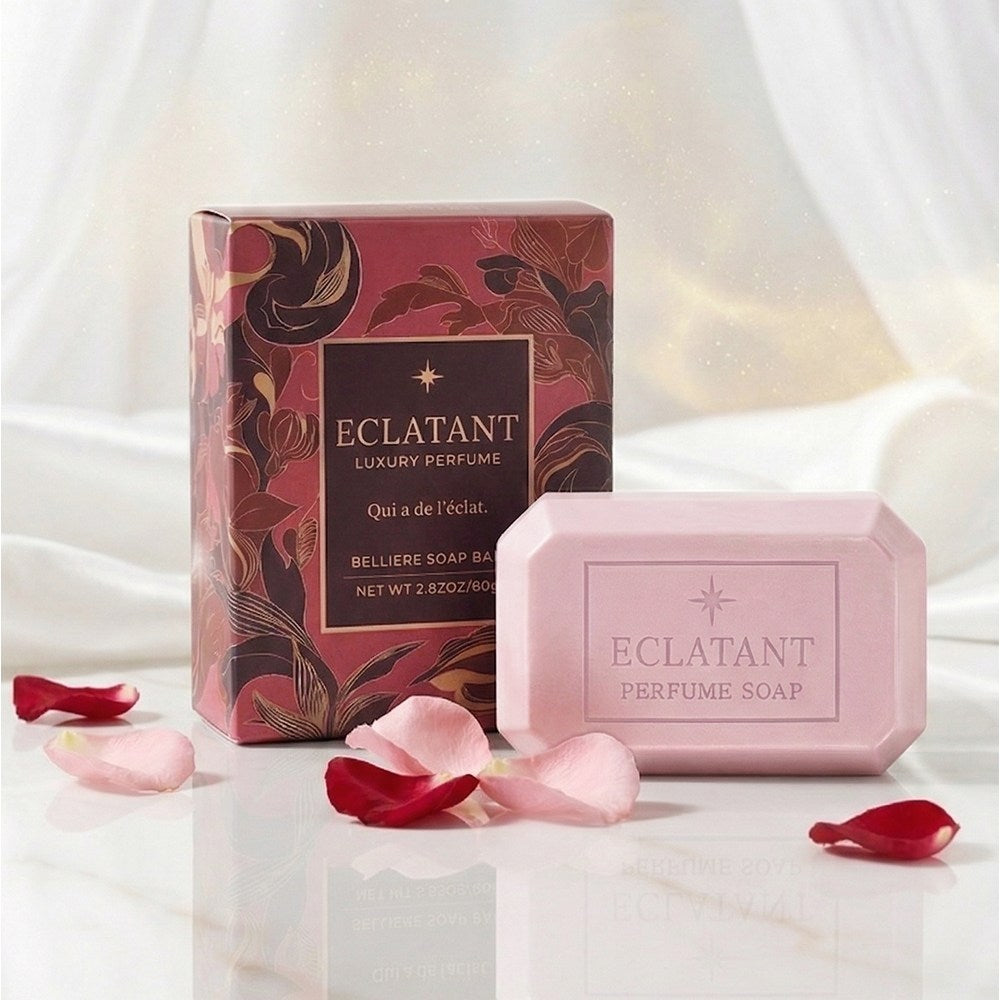 Eclatant Bellier Floral Musk Perfume Soap 10 Bars, 80g Each