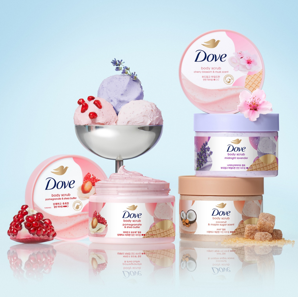 Dove Body Scrub Cherry Blossom and Musk 298g