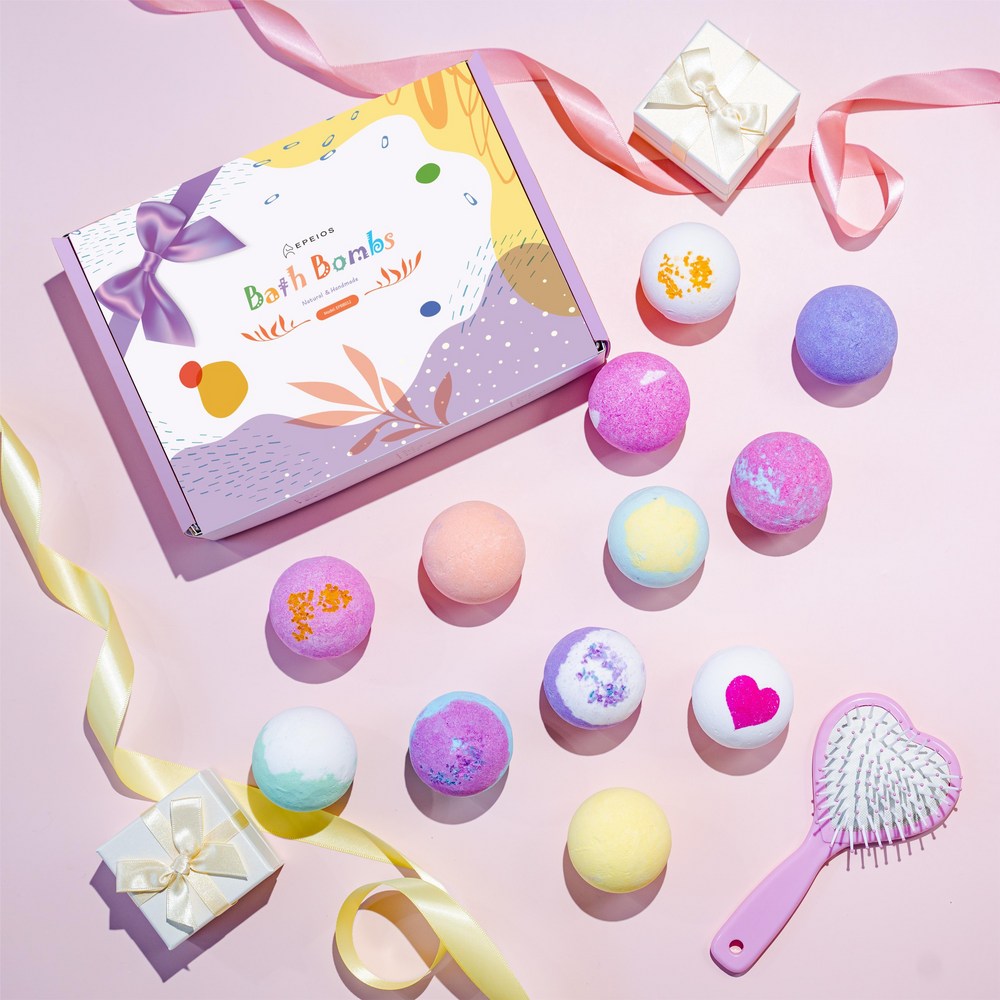 Epeios Bath Bomb 12 Variety Gift Set, 840g