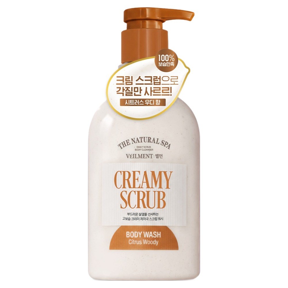 Belmeon On the Body Natural Spa Creamy Scrub Body Wash, 600ml