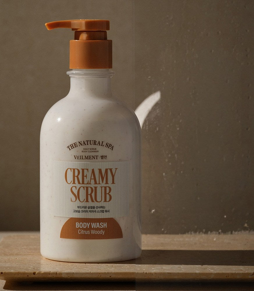 Belmeon On the Body Natural Spa Creamy Scrub Body Wash, 600ml