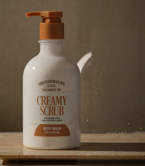 Belmeon On the Body Natural Spa Creamy Scrub Body Wash, 600ml