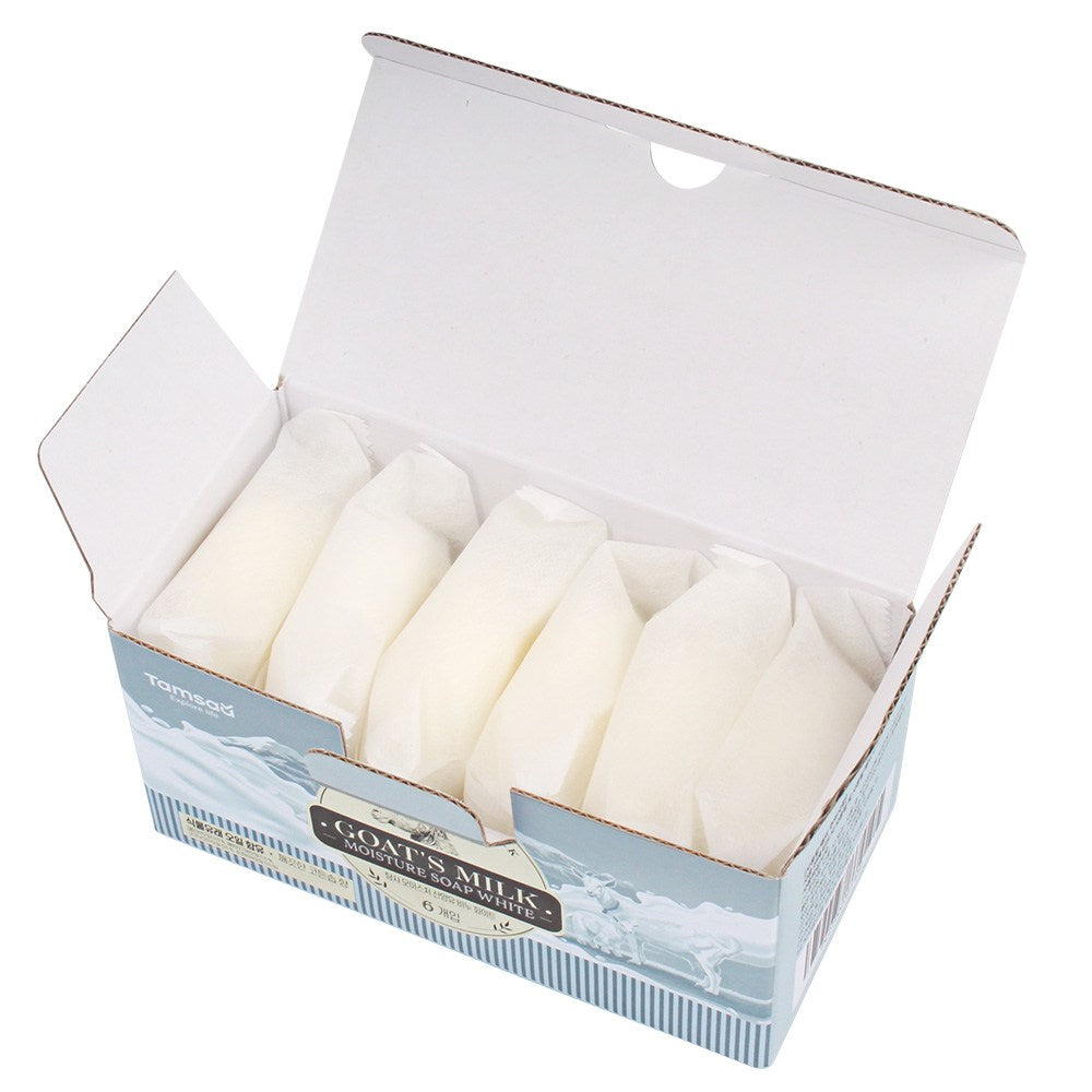 Tamsa Moisture Goat Milk Soap White, 90g, 6 Bars