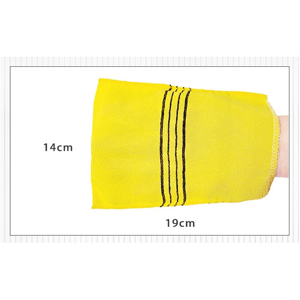 Won's Professional Big Size Bath Scrub Towel Yellow 10 Pack