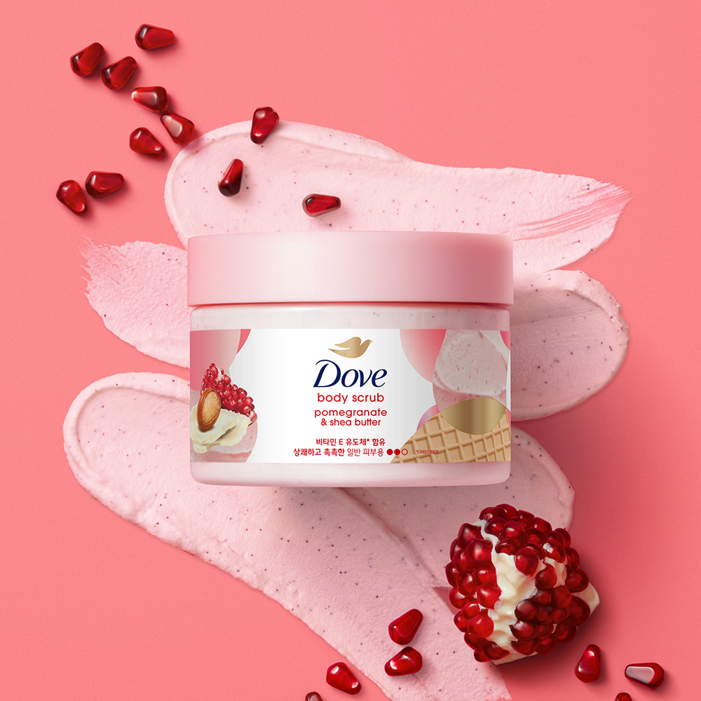 Dove Body Scrub Pomegranate and Shea Butter 298g