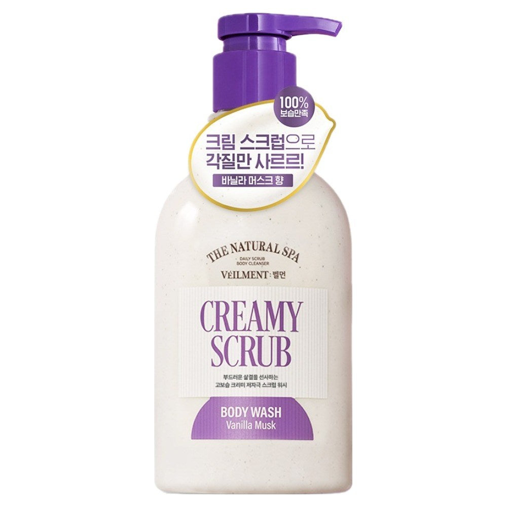Belmeon On The Body Creamy Scrub Body Wash Vanilla Musk, 600ml
