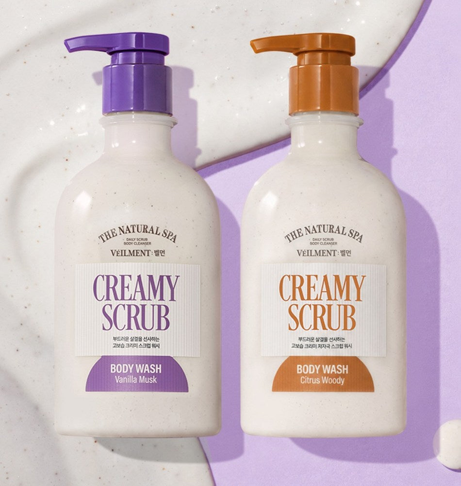 Belmeon On The Body Creamy Scrub Body Wash Vanilla Musk, 600ml