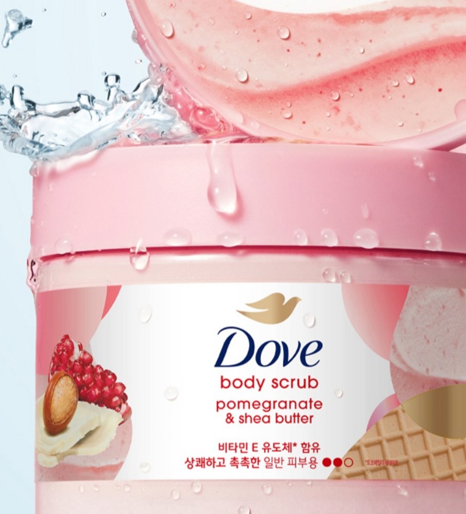 Dove Body Scrub Pomegranate and Shea Butter 298g