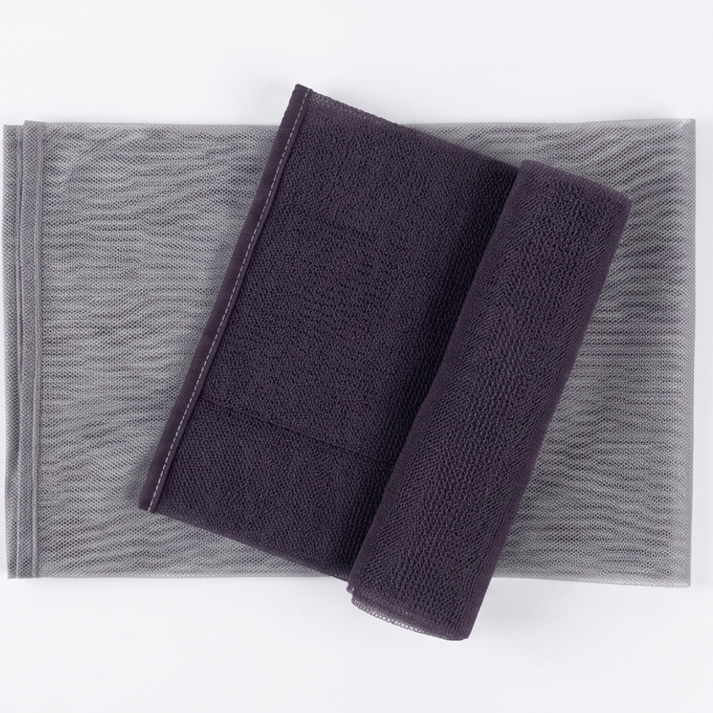 Sosororo Bamboo Charcoal Exfoliating Shower Towel, 2 Pieces