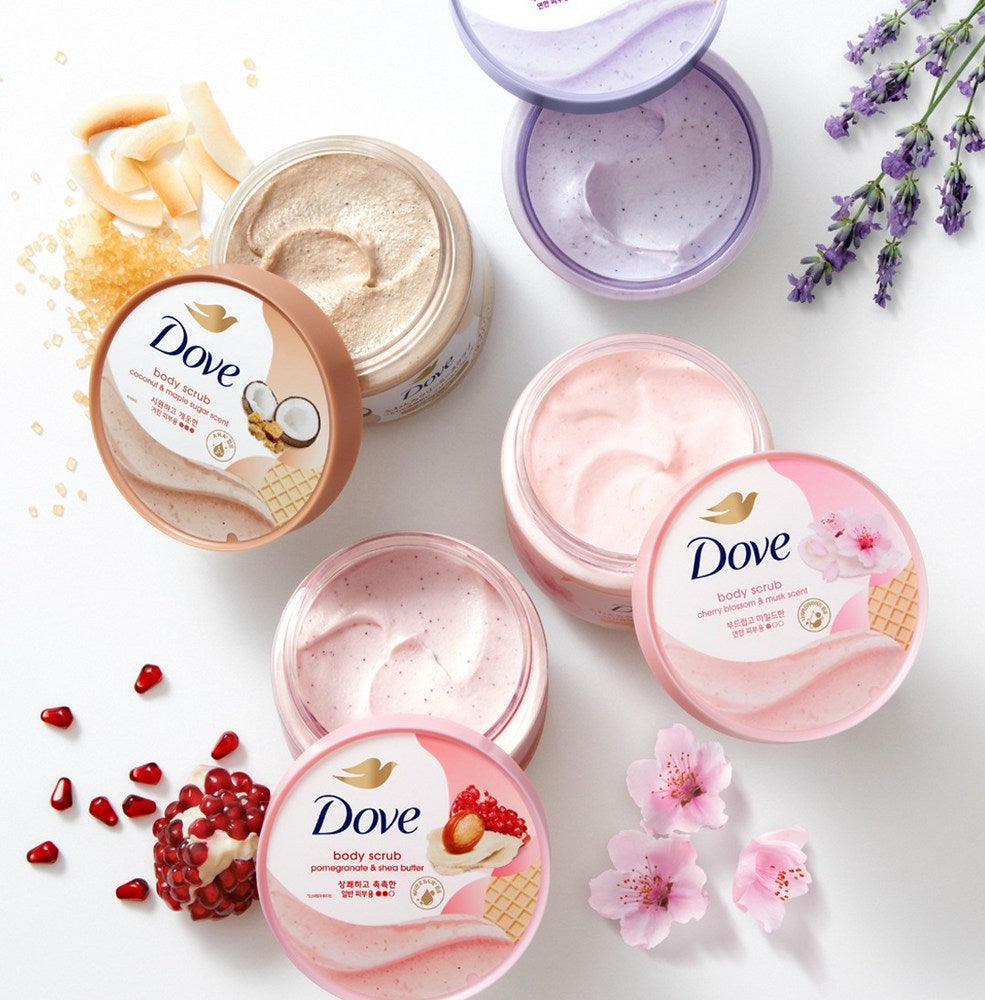 Dove Body Scrub Cherry Blossom and Musk 298g
