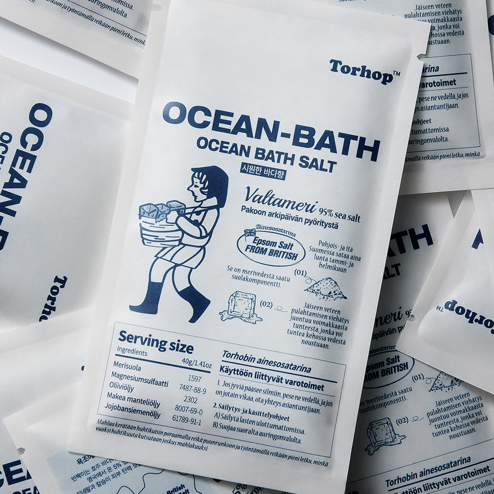 Torhop Australian Sea Salt Bath Salt 40g Ocean or Forest