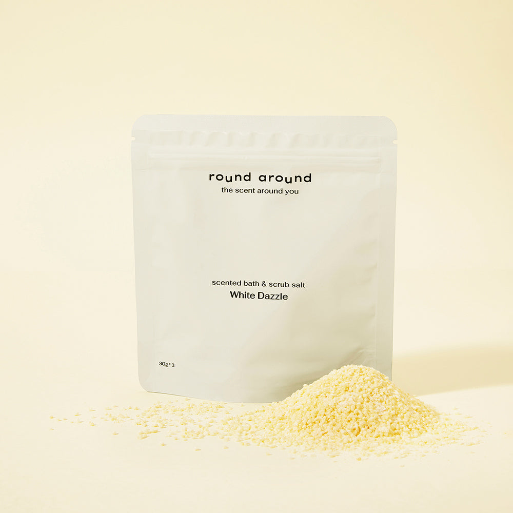 Round Around Scented Bath and Scrub Salt 30g 3 Pack 3 Types