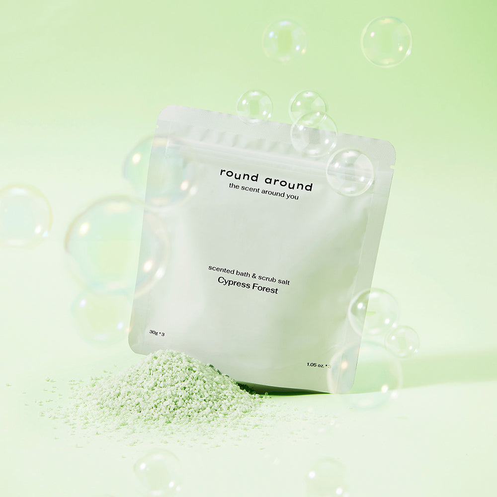 Round Around Scented Bath and Scrub Salt 30g 3 Pack 3 Types