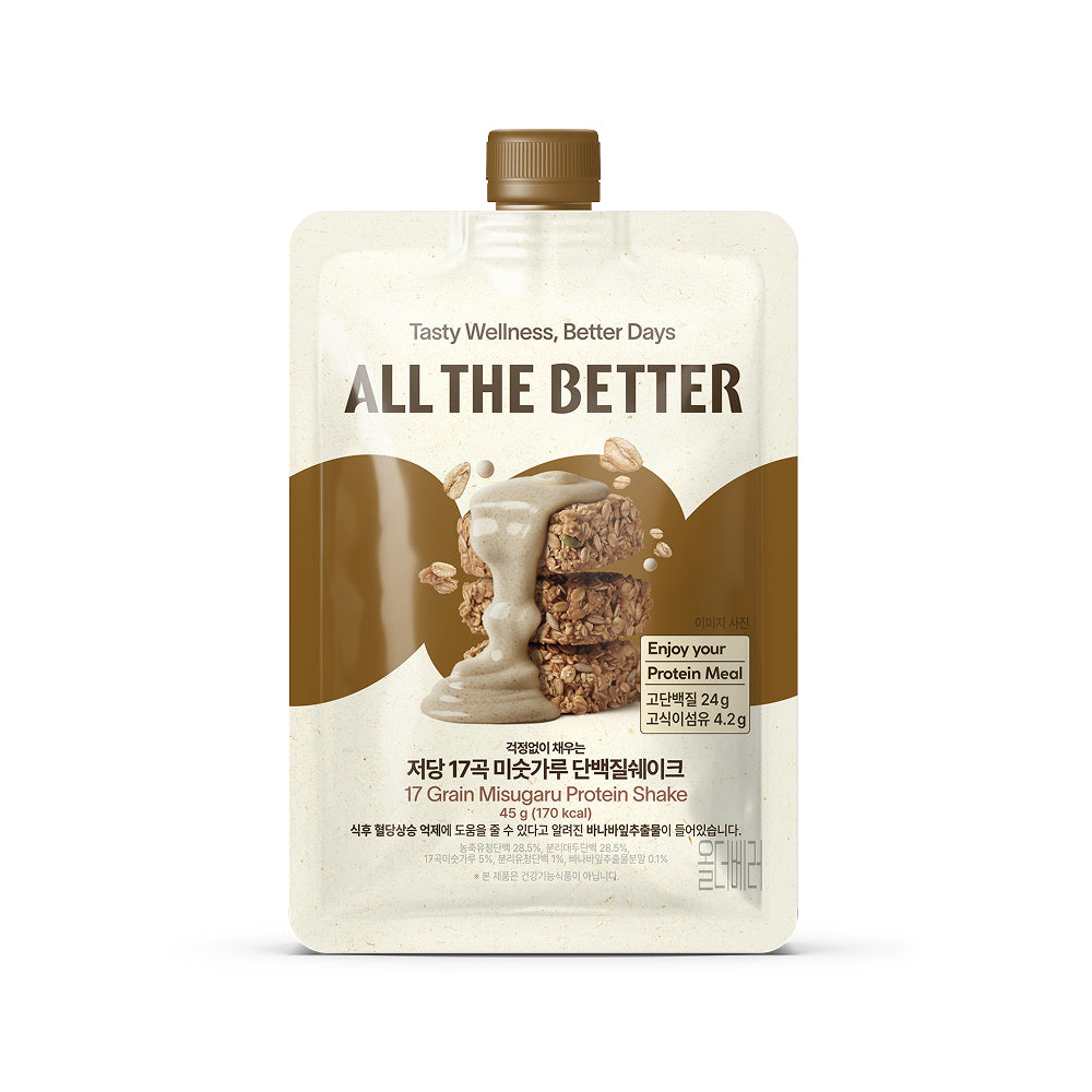 Olderbetter Zuckerarmer 17-Korn Misutgaru Proteinshake 45g