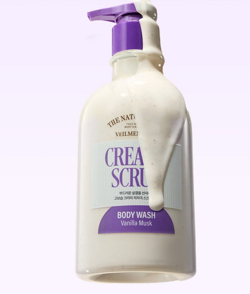 Belmeon On The Body Creamy Scrub Body Wash Vanilla Musk, 600ml
