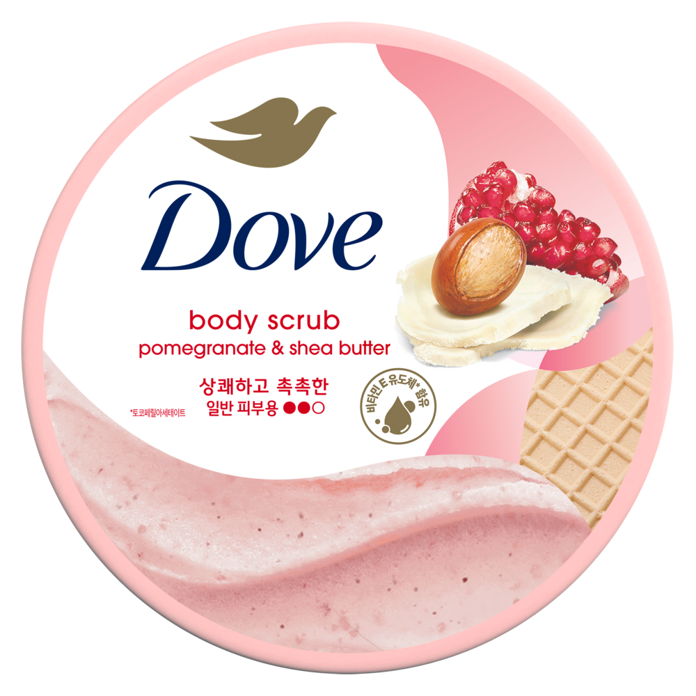 Dove Body Scrub Pomegranate and Shea Butter 298g