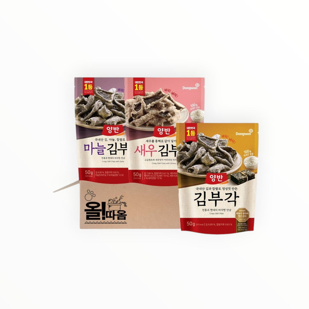 Kim Bu-gak Gift Set — Original, Garlic, Shrimp - Korean wellness product image 1